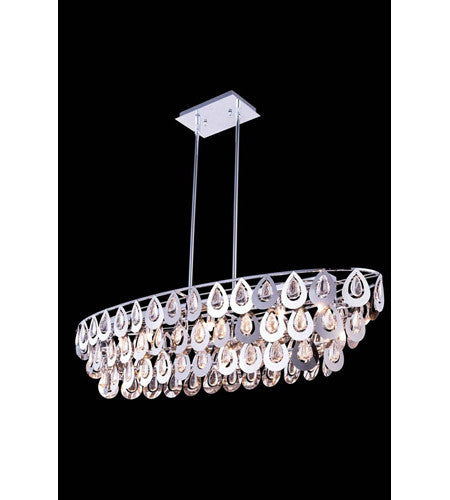 C121-2913D40C/RC By Elegant Lighting Sophia Collection 7 Light Pendant