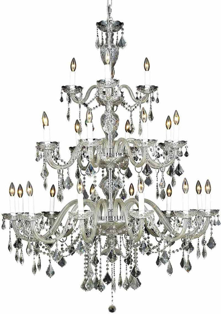 ZC121-7831G45C/EC By Regency Lighting - Alexandria Collection Chrome Finish 24 Lights Foyer/Hallway