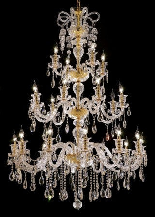 C121-7832G44G By Regency Lighting-Elizabeth Collection Gold Finish 24 Lights Chandelier