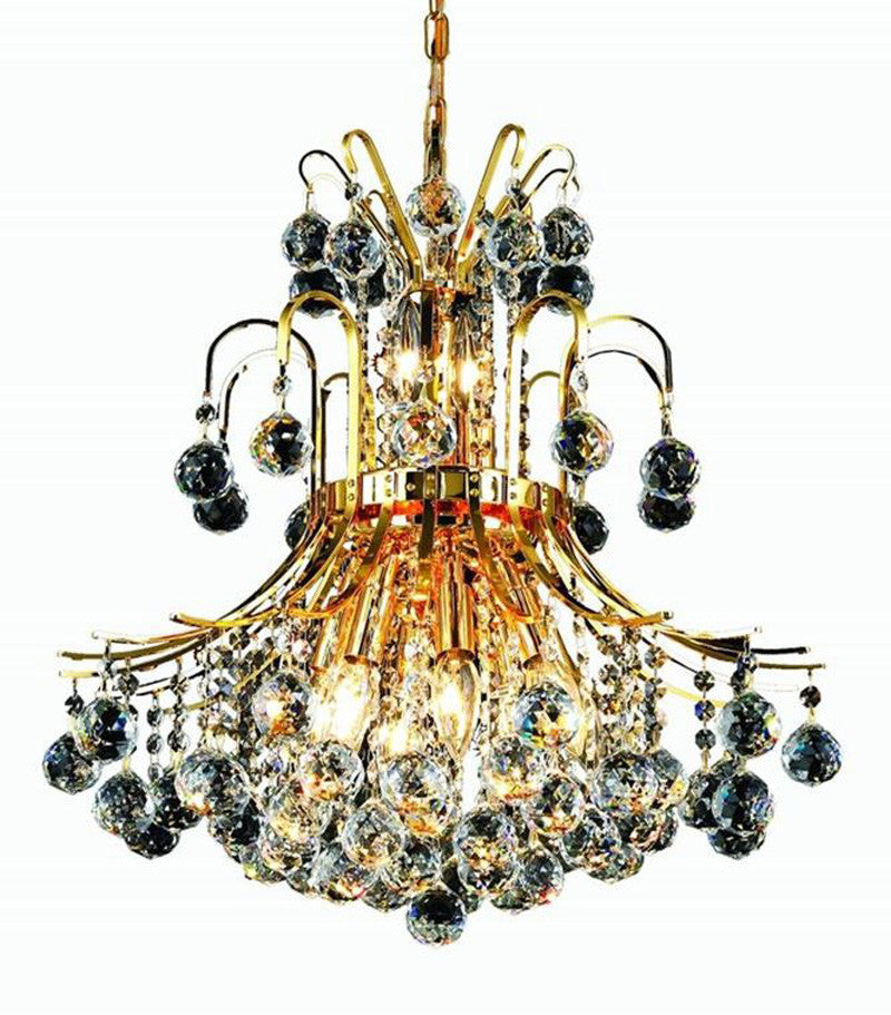 ZC121-V8001D19G By REGENCY - Toureg Collection 24k Gold Plated Finish Chandelier