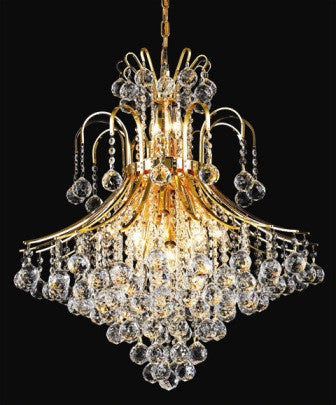 ZC121-V8003D25G By Regency Lighting-Toureg Collection Gold Finish 15 Lights Chandelier