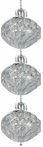 ZC121-8052G26C/EC By Regency Lighting - Spiral Collection Chrome Finish 45 Lights Foyer/Hallway