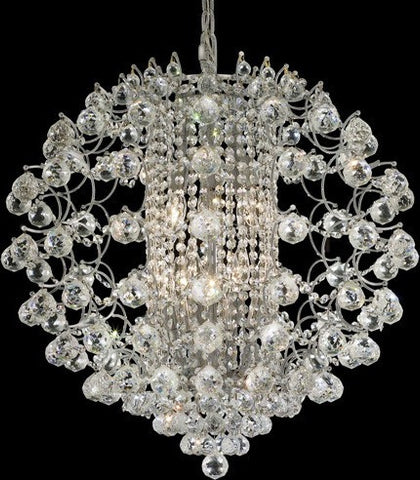 ZC121-8064D24C/EC By Regency Lighting St. Ives Collection 12 Lights Chandelier Chrome Finish