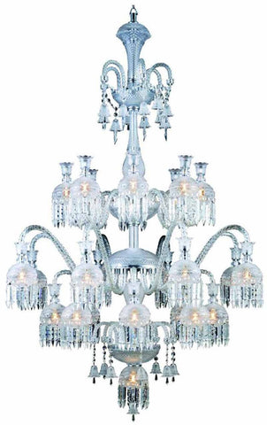 C121-8913G46C/EC By Elegant Lighting - Majestic Collection Chrome Finish 19 Lights Foyer/Hallway