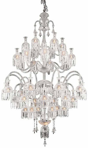 C121-8913G54C/EC By Elegant Lighting - Majestic Collection Chrome Finish 42 Lights Foyer/Hallway