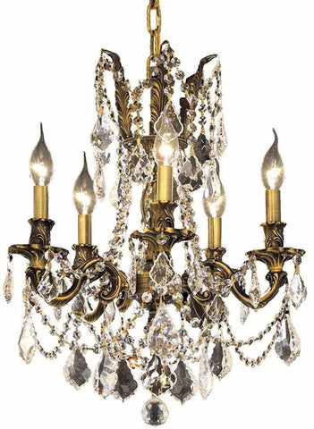 ZC121-9205D18AB/EC By Regency Lighting - Rosalia Collection Antique Bronze Finish 5 Lights Dining Room