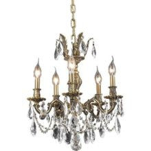 ZC121-9405D18AB/EC By Regency Lighting Marseille Collection 5 Lights Chandelier Antique Bronze Finish