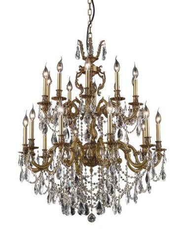 ZC121-9420G36FG/EC By Regency Lighting Marseille Collection 20 Lights Chandelier French Gold Finish