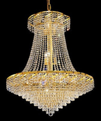 C121-ECA4D30G By Regency Lighting-Belenus Collection Gold Finish 18 Lights Chandelier