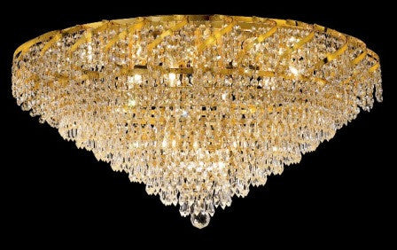 C121-ECA4F30G By Regency Lighting-Belenus Collection Gold Finish 21 Lights Flush