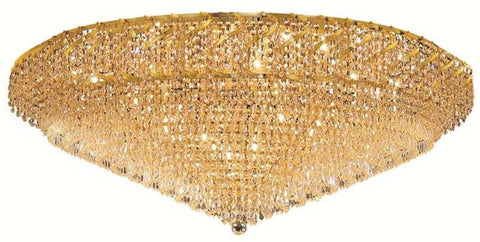 C121-ECA4F48G/RC By Elegant Lighting - Belenus Collection Gold Finish 36 Lights Flush Mount