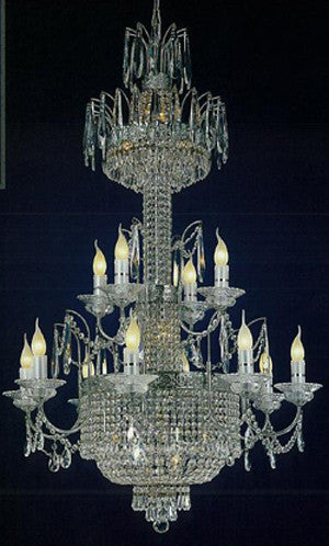 H906-WL61405-8+4CH By Empire Crystal-Chandelier
