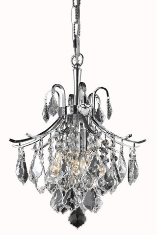 ZC121-LD8100D12C - Living District: Amelia Collection Pendant D12in H15in Lt:3 Chrome finish