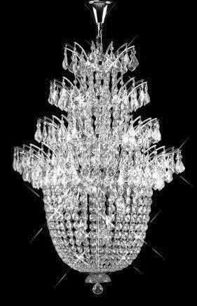 C121-SILVER/5800/2738 Flora CollectionEmpire Style CHANDELIER Chandeliers, Crystal Chandelier, Crystal Chandeliers, Lighting
