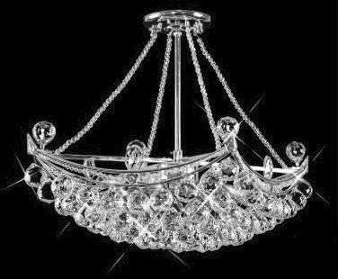 ZC121-V9800D24C By REGENCY - Corona Collection Polished Chrome Finish Chandelier