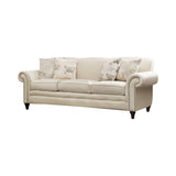 Set of 3 - Norah Rolled Arm Sofa + Loveseat +Chair Oatmeal - D300-10009