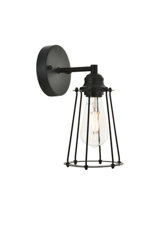 ZC121-LD4047W5BK - Living District: Auspice 1 light black Wall Sconce