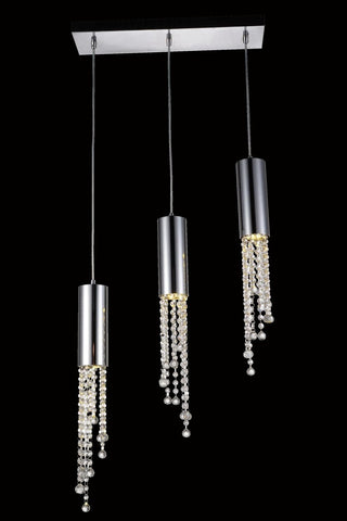 C121-2057D3O/RC - Regency Lighting: Niagara 3 light Chrome Pendant Clear Royal Cut Crystal