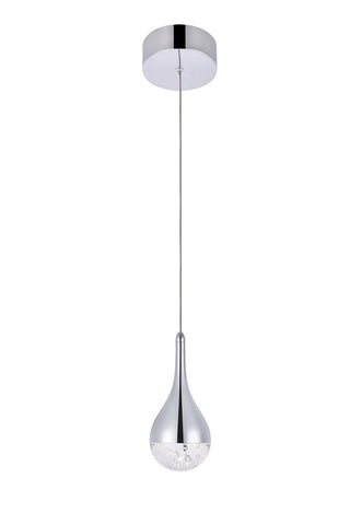 ZC121-3801D4C - Regency Lighting: Amherst Collection LED 1-light pendant 5 in x 9in chrome finish