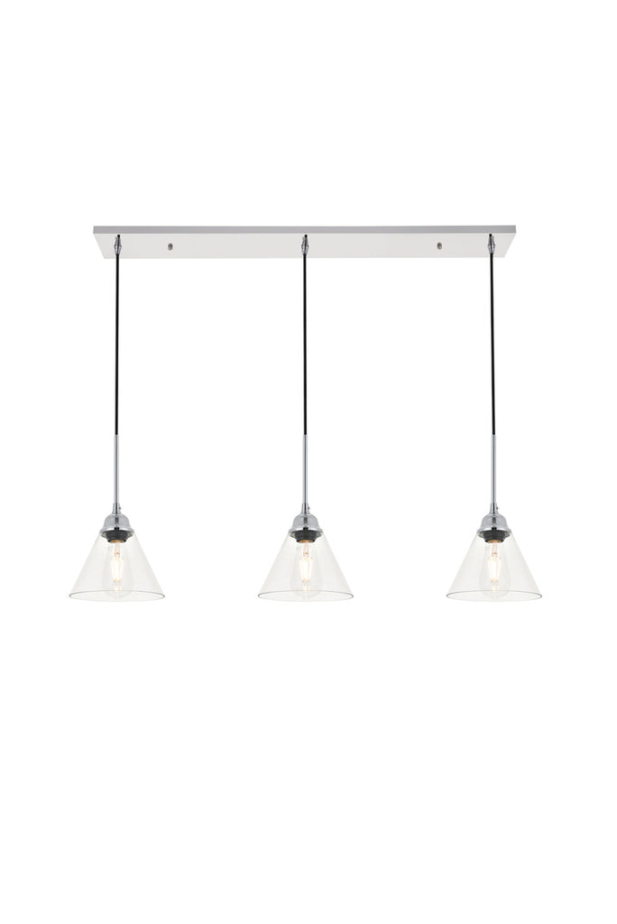 ZC121-LD4017D40C - Living District: Histoire 3 light chrome Pendant