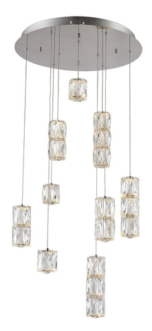 ZC121-3500D9C - Regency Lighting: Polaris LED light Chrome Pendant Clear Elegant Cut Crystal