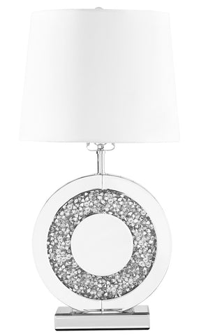 ZC121-ML9307 - Regency Decor: Sparkle Collection 1-Light Silver Finish Table Lamp