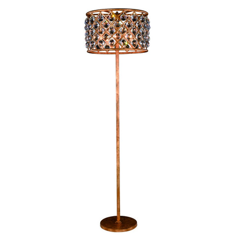 ZC121-1206FL20GI/RC - Urban Classic: Madison 4 light Golden Iron Floor Lamp Clear Royal Cut Crystal