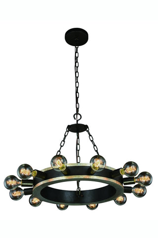 ZC121-1500D25VBSL - Urban Classic: Winston 12 light Silver Leaf & Vintage Bronze
 Pendant