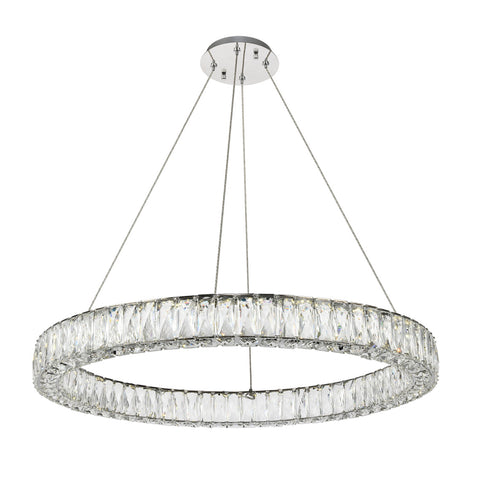 ZC121-3503D31C - Regency Lighting: Monroe Integrated LED chip light Chrome Chandelier Clear Royal Cut Crystal