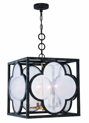 ZC121-1526D18ACAG - Urban Classic: Trinity 4 light Aged Copper Pendant