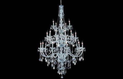 C121-7825G43C/EC - Regency Lighting: Verona 25 light Chrome Chandelier Clear Elegant Cut Crystal