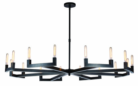 ZC121-1535G72BZ - Urban Classic: Corsica 16 light Bronze Chandelier