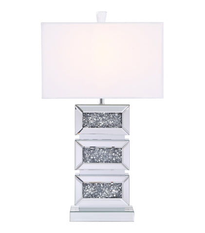 ZC121-ML9336 - Regency Decor: Sparkle Collection 1-Light Silver Crystal Table Lamp