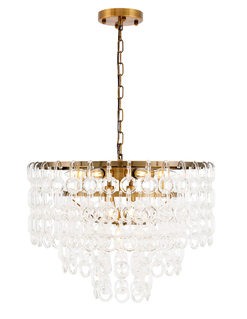 ZC121-1713D24LAB - Urban Classic: Debutante 9 light Light Antique Brass Pendant