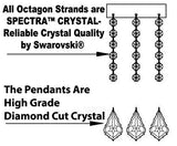 Swarovski Crystal Trimmed Chandelier Murano Venetian Style All-Crystal Chandelier - A46-Silver/4/385/6+6 Sw